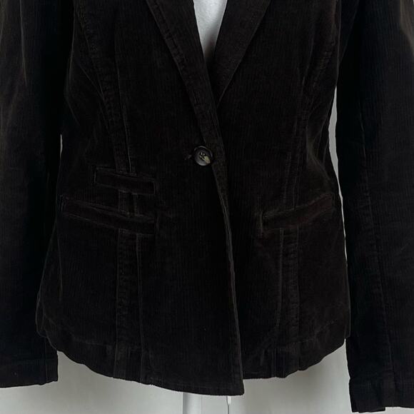 Cabi Dark Brown Corduroy Academia Prep Blazer Jacket NWOT Size M - Picture 4 of 13